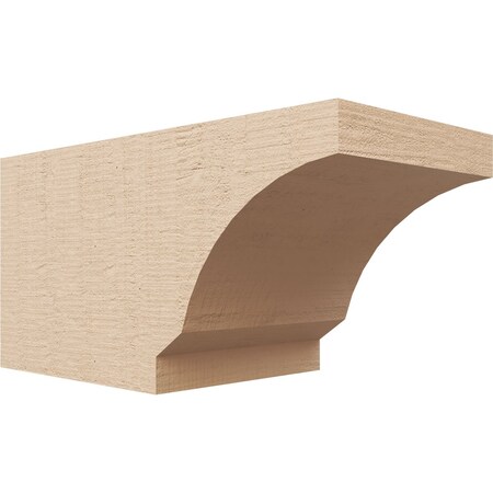 Ekena Millwork 6in. W x 6in. H x 12in. L Moab Woodgrain TimberThane Rafter Tail, Primed Tan RFTUR06X06X12MOARCPR